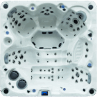 lege jacuzzi, van bovenaf