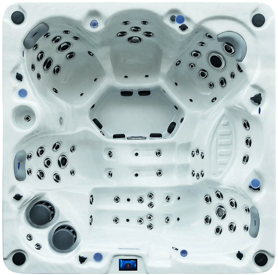 Fox Vortex lege jacuzzi, van bovenaf