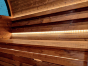 LED achter rug