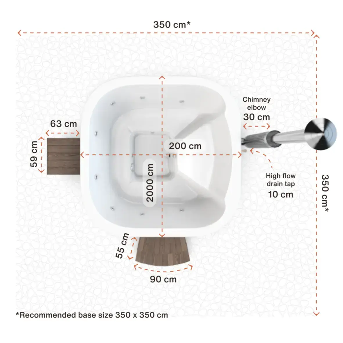Hottub Trontheim - Interne Kachel