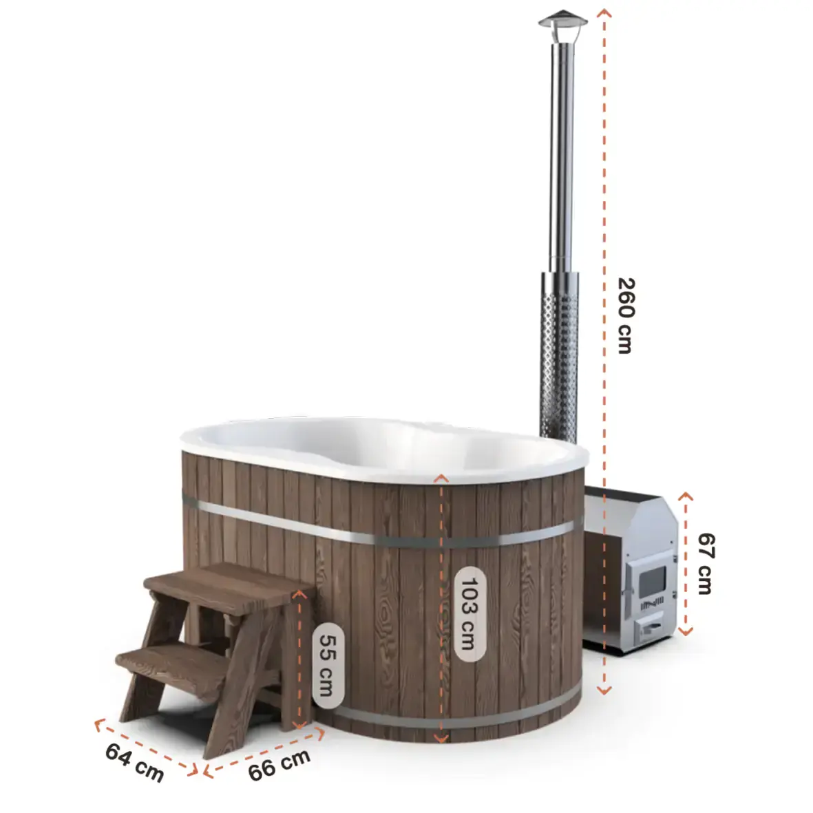 Hottub Larvik - Externe Kachel