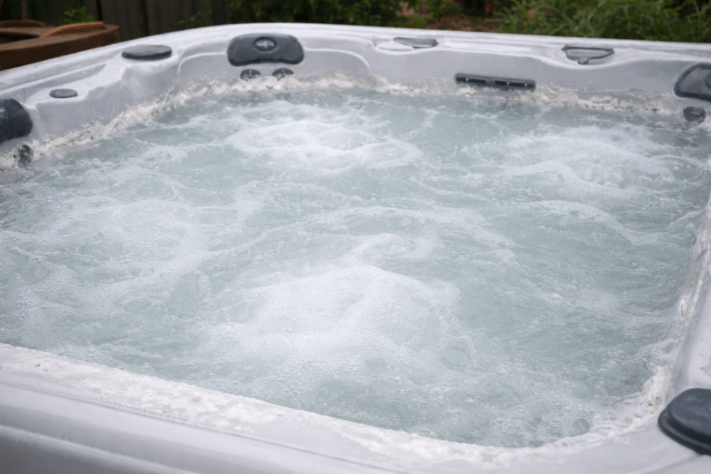 Treobel jacuzzi water door te hoge alkaliniteit