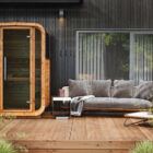 WHB Cube sauna 150 op terras