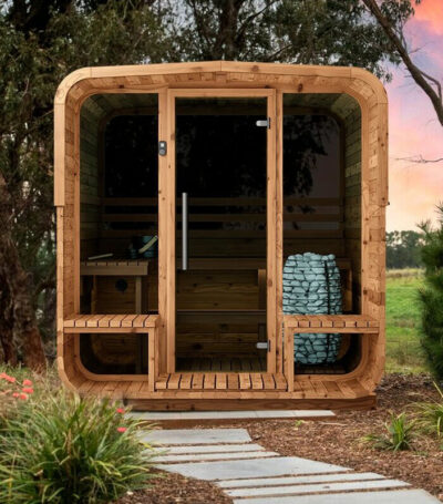 WHB Cube sauna 250 canopy buiten