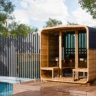 WHB Cube sauna 250 canopy in tuin