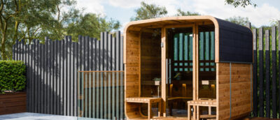 WHB Cube sauna 250 canopy in tuin