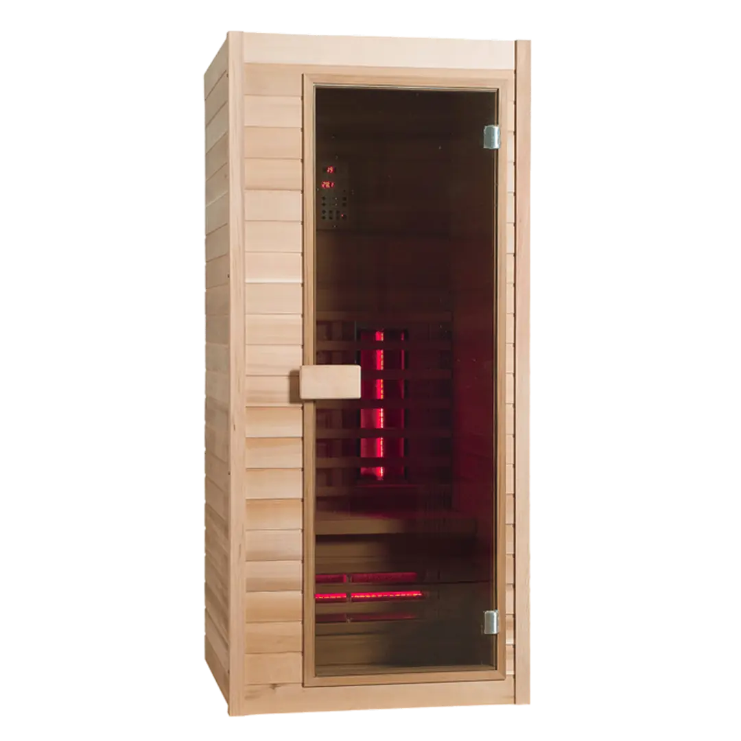 Product foto van de HealthCare 90 Sauna in licht eiken hout